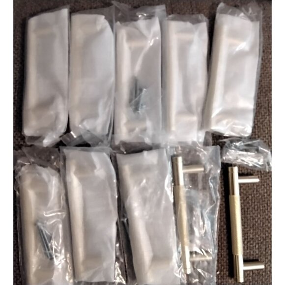 Asidrama 10 Pack 3.75 Inch(96mm) Gold Cabinet Pulls Knurled Cabinet Handles Cupb - Picture 8 of 10